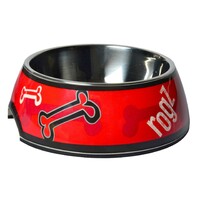 Rogz Činija Bubble Bowlz L Red Rogz Bone