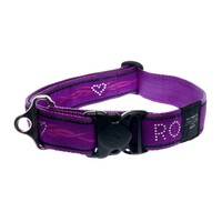 Rogz Special Agent klasična ogrlica Purple Chrome 40mm - 1 5/8