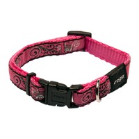 Rogz JellyBean klasična ogrlica Pink Bone 11mm - 3/8