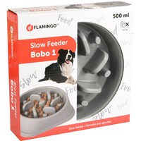 Flamingo Činija Bobo 1 Slow Feeder Siva Dia.17cm 500ml 
