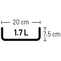 Flamingo Keramička činija za pse MARMI siva 1700ml