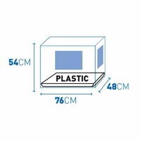 Duvo+ Kavez za pse 2vrata Plastično dno 92X57X64cm crna