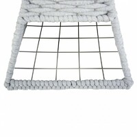 Duvo+ Ležaljka Tipi Oyster od pamučnog kanapa 37X37X55cm Siva