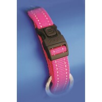 Rogz Lumberjack reflektujuća ogrlica Pink