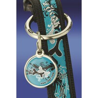 Rogz Armed Response klasična ogrlica Turquoise Chrome 25mm - 1