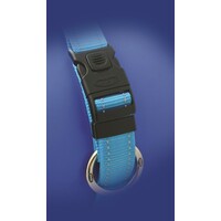 Rogz Fanbelt reflektujuća ogrlica Tirkizna 20mm - 3/4