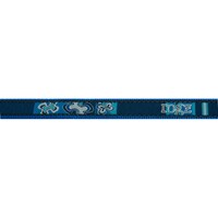 Rogz Special Agent klasična ogrlica Indigo bones 40mm - 1 5/8