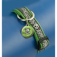 Rogz Armed Response klasična ogrlica Lime Bone 25mm - 1
