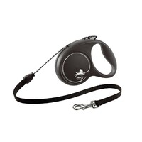 Flexi Black Design M Cord 5m srebrna
