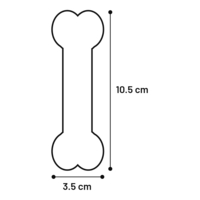 Flamingo Igračka za pse - Saveo koska sa mirisom govedine 10,5cm