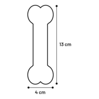 Flamingo Igračka za pse - Saveo koska sa mirisom govedine 13cm