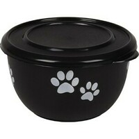 Flamingo Činija za hranu za pse sa poklopcem Kena crna S 12,7Cm600Ml 