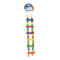 Duvo+ Drvene merdevine sa zvonom za papagaje 35cm