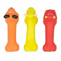Duvo+ Igračka za pse - Latex squawky bone animals assorti 1kom