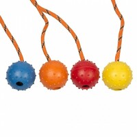 Duvo+ Igračka za pse - Dental lopta sa konopcem Mix 33cm Mixed Colors 1kom