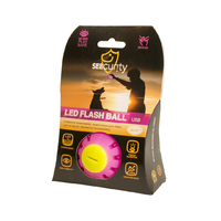 Duvo+ Igračka za pse - LED svetleća lopta 10cm roze