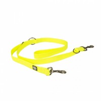 Duvo+ Povodac dvojni South Pvc 200cm/25cm Neon Žuta