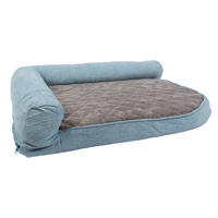 Duvo+ Anatomski krevet sa memorijskom penom Tweed Sky S - 80x60x20cm plavo/crni
