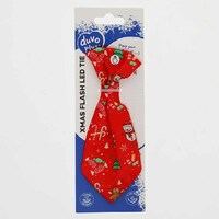 Duvo+ Kravata za pse Flash Led - Crvena