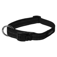 Rogz Fanbelt reflektujuća ogrlica Crna