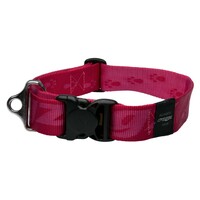 Rogz Big Foot klasična ogrlica Pink