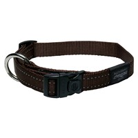 Rogz Fanbelt reflektujuća ogrlica Čokolada