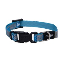 Rogz Reflecto klasična ogrlica za štence Blue 8mm - 1/4