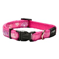 Rogz JellyBean klasična ogrlica Pink Paw 11mm - 3/8