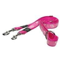 Rogz Beach Bum višenamenski povodac Pink Paw