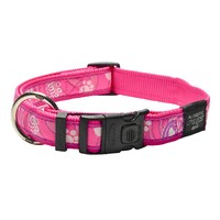 Rogz Armed Response klasična ogrlica Pink Paw 25mm - 1
