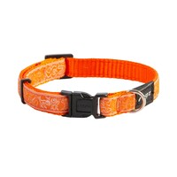 Rogz JellyBean klasična ogrlica Orange Doodle 11mm - 3/8