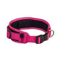 Rogz klasična Lumberjack postavljena ogrlica Pink 25mm - 1