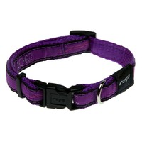 Rogz JellyBean klasična ogrlica Purple Chrome 11mm - 3/8