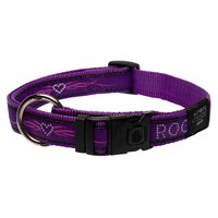 Rogz Armed Response klasična ogrlica Purple Chrome 25mm - 1