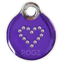 Rogz Instant ID privezak L Purple Chrome