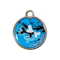 Rogz Metal ID privezak adresar L Turquoise Chrome