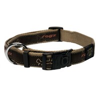 Rogz Armed Response klasična ogrlica Bronze Bone 25mm - 1