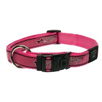 Rogz Armed Response klasična ogrlica Pink Bone 25mm - 1
