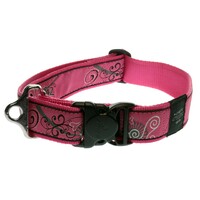 Rogz Special Agent klasična ogrlica Pink Bone 40mm - 1 5/8