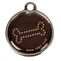 Rogz Metal ID privezak adresar L Bronze Bone
