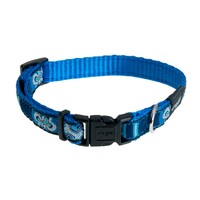 Rogz Scooter klasična ogrlica Indigo Bones 16mm - 5/8