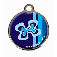 Rogz Metal ID privezak adresar S indigo Bones