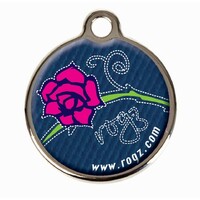 Rogz Metal ID privezak adresar L Denim Rose
