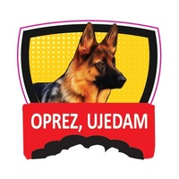 Ultra Planet Tabla/Oznaka - Oprez ujedam Nemački ovčar